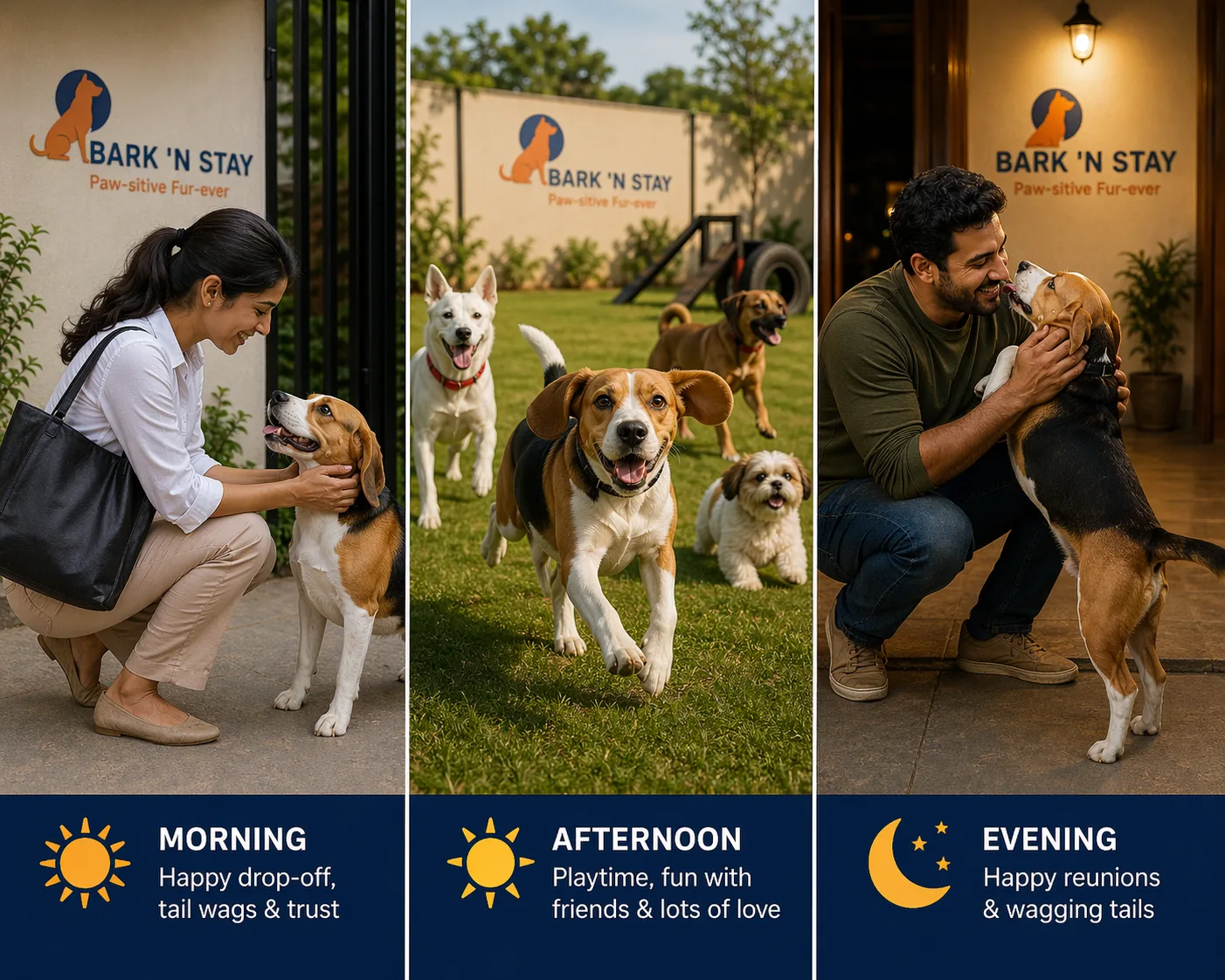 daily dog daycare Gurgaon working professional Bark 'N Stay