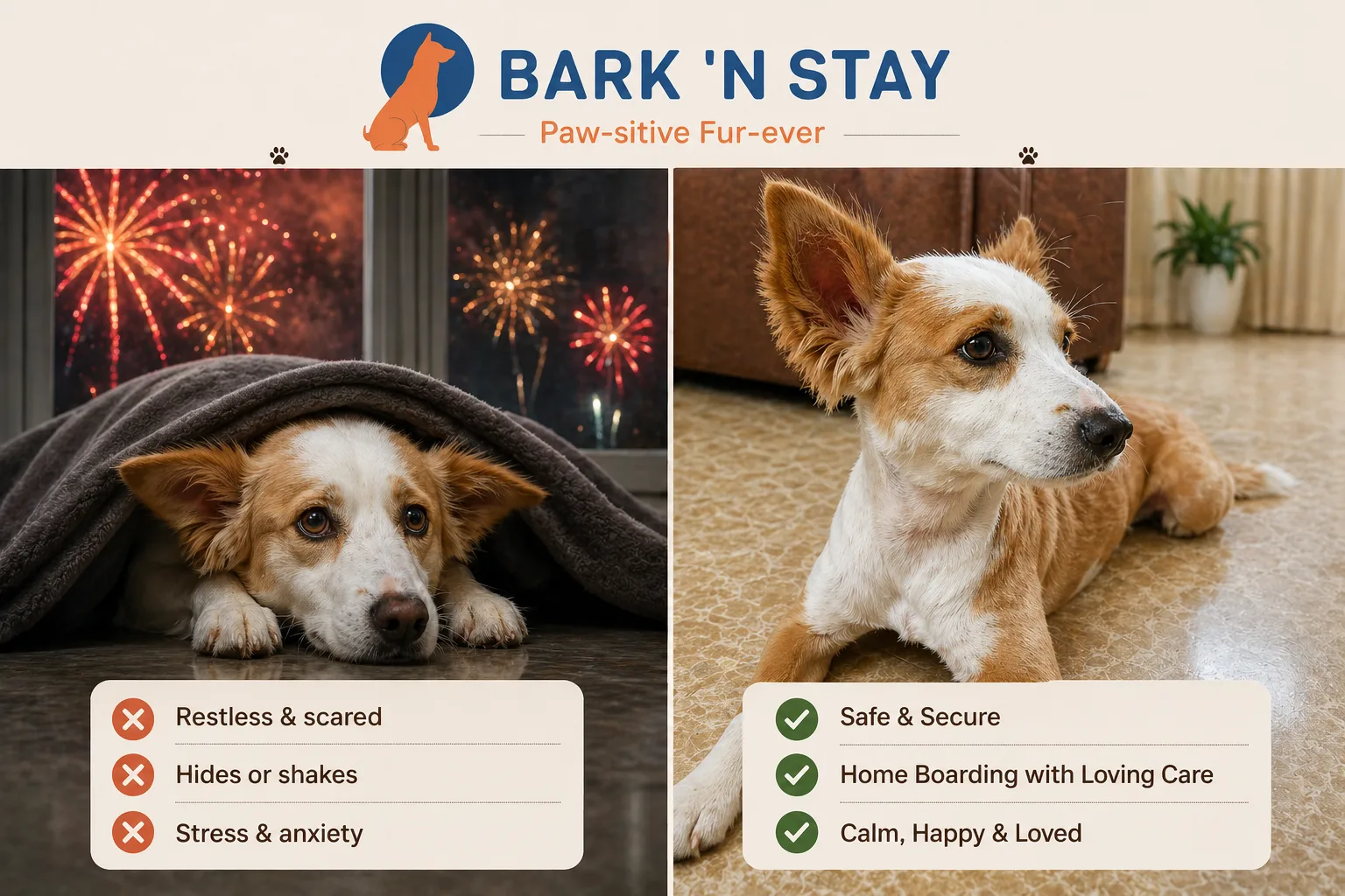 dog boarding Diwali Holi New Year Gurgaon Bark 'N Stay