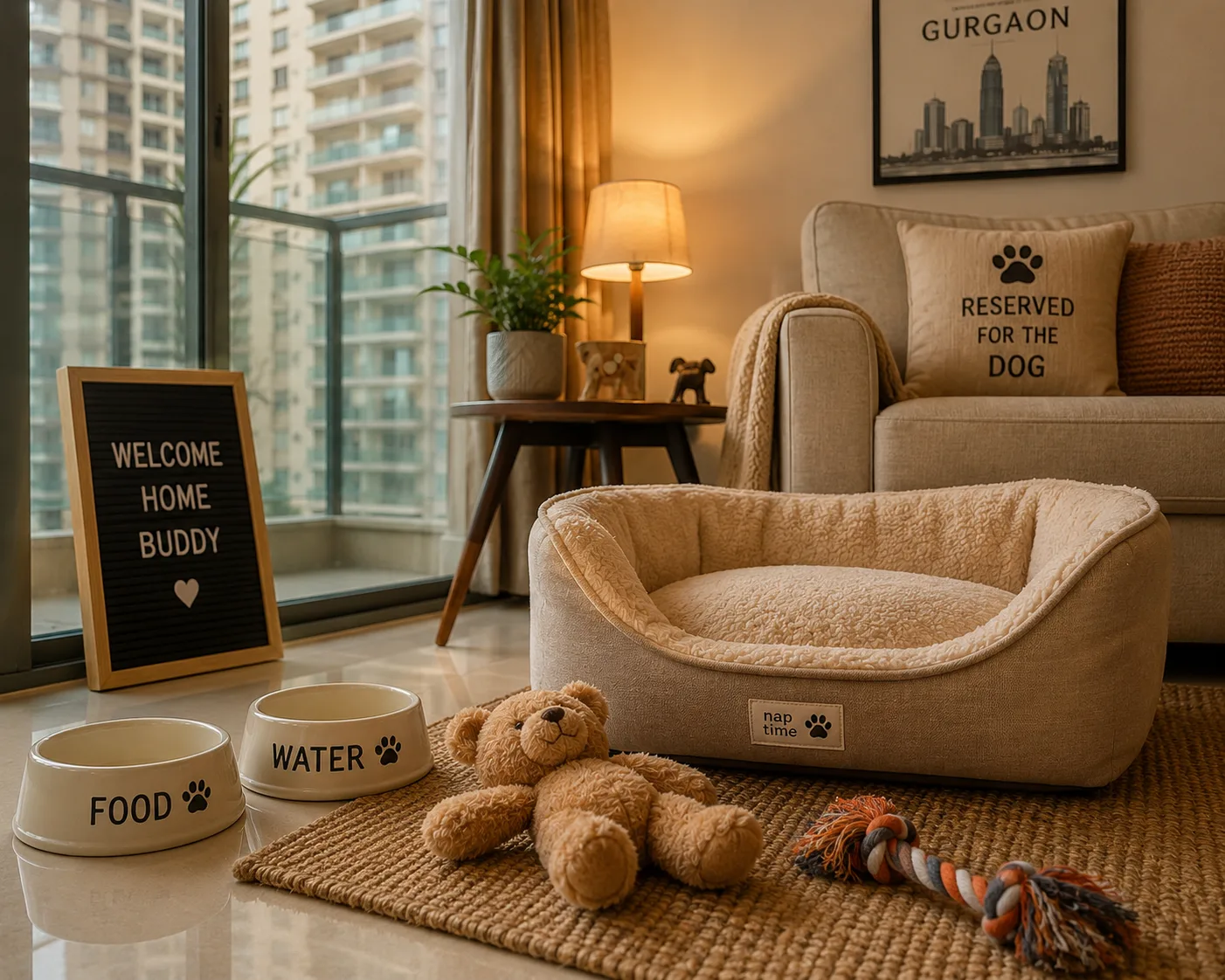 new puppy home setup Gurgaon Bark 'N Stay