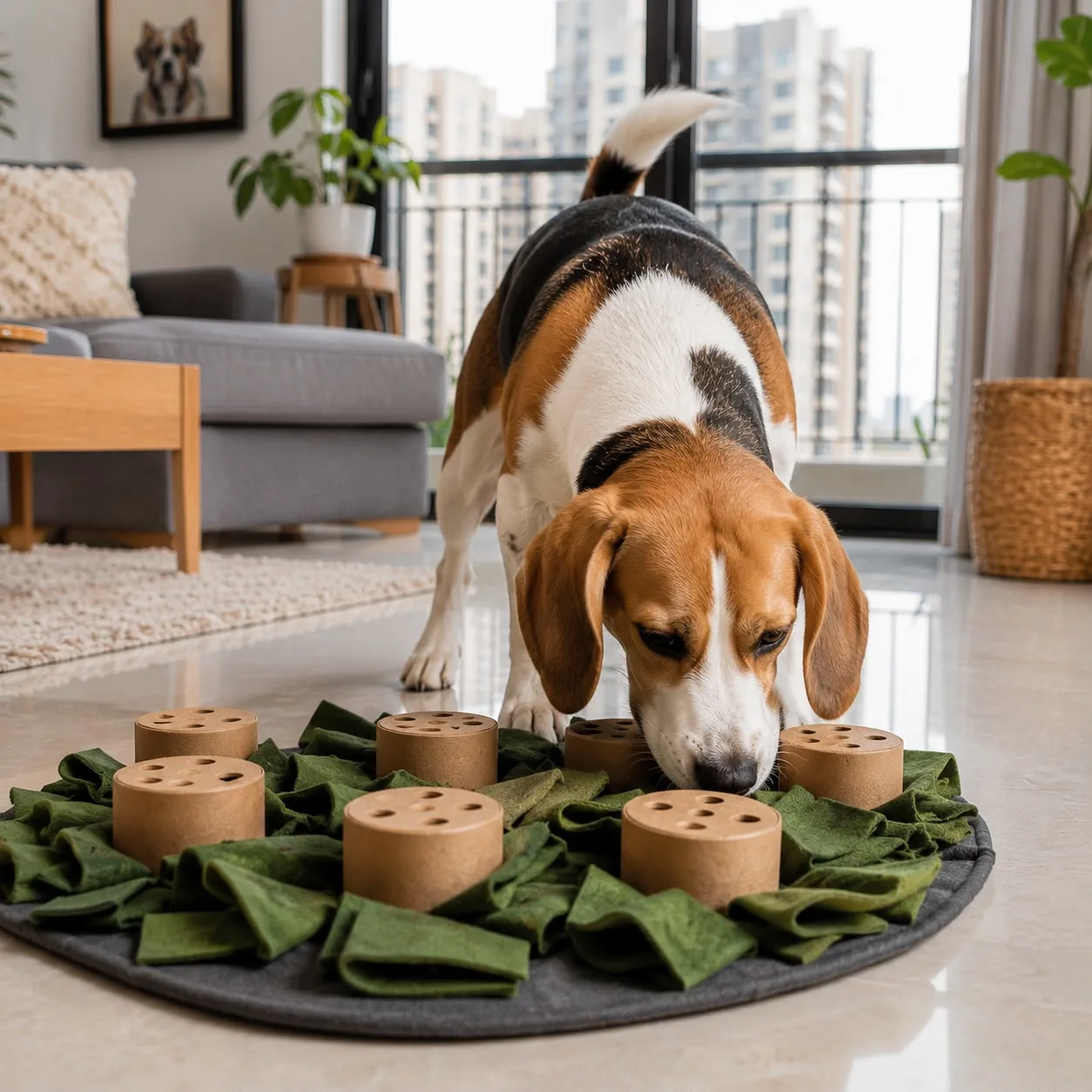 dog nose work indoor enrichment Gurgaon India